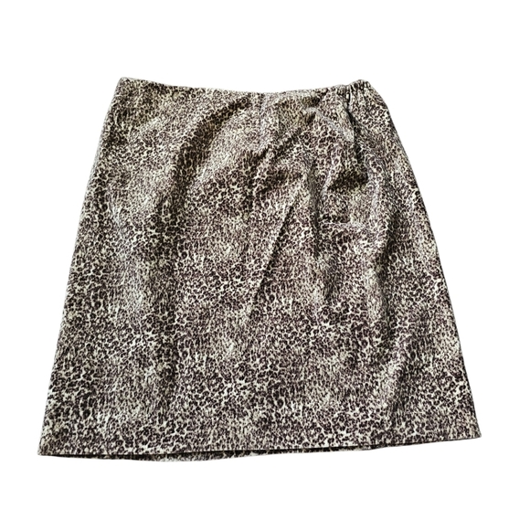 Talbots Dresses & Skirts - New Talbots Animal Cheetah Print Brown and Black 100% Cotton A-Line Skirt